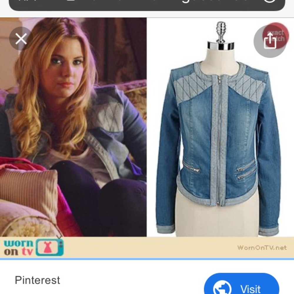 PLL Hanna Marin Gorgeous Guess Denim Jacket
